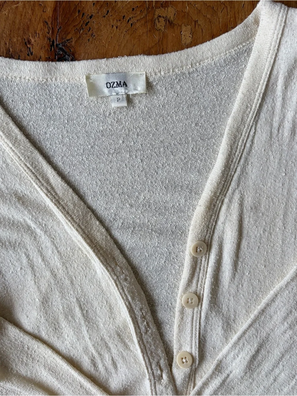 OZMA of California cropped silk cardigan - Picture 2 of 10